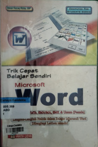 Image of Trik Cepat Belajar Sendiri Microsoft Word